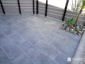 お庭のグレードを高めるタイルテラス[施工後]