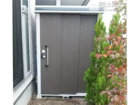 気軽に収納出来る物置[施工後]