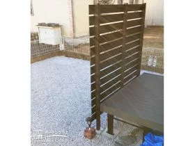 洗濯スペースとして活用出来るウッドデッキ[施工後]