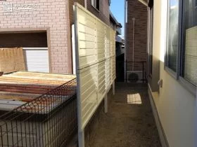 防犯対策にもなる目隠しフェンス[施工後]