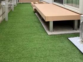 鮮やかな緑でお庭を明るくしてくれる主庭に[施工後]