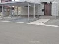 透水性コンクリート舗装した駐車スペース