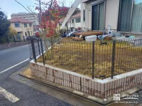 土留めブロックを延長[施工後]