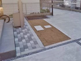 旗竿地への駐車スペースの設置[施工後]