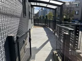 雨の日でも快適な駐輪スペース[施工後]