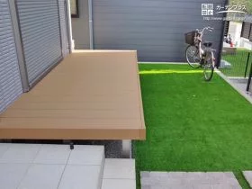 ウッドデッキでつながる動線[施工後]