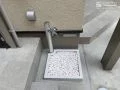 建物に入る前に手を洗える立水栓