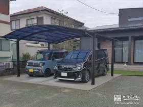 建物近くに配置した駐車スペース[施工後]