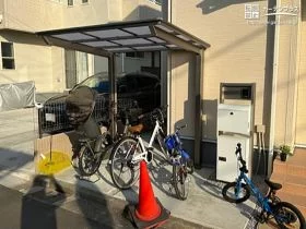 自転車の傷みを軽減するサイクルポート