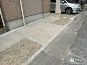 隅々まで雑草対策を行ったファサード[施工後]