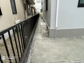 コンクリート舗装の犬走り[施工後]
