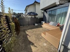 安心してお庭でのんびりとした時間を過ごせるフェンス設置工事