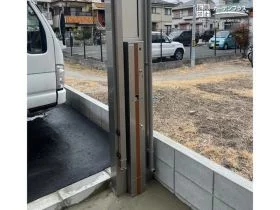 雨の日も安心して利用できるEVスタンド[施工後]