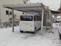 突然の大雪や台風から愛車を守る駐車スペース工事