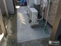 室外機のまわりを清潔に保つ土間コンクリート舗装