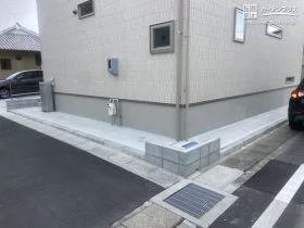 メンテナンスフリーの犬走り[施工後]