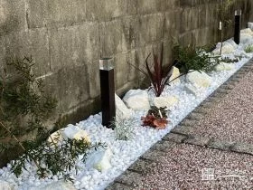 ローポールライトと植栽[施工後]