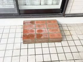 再利用で生まれ変わったレンガステップ[施工後]