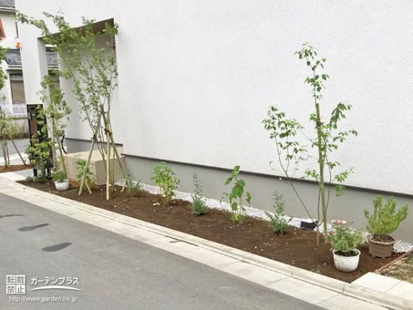 施工後の植栽スペース