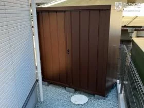 材料を支給していただいた物置[施工後]