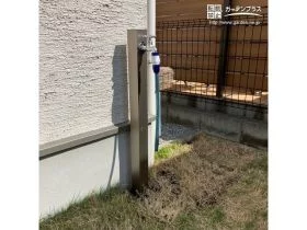 給水管を追加して設置した立水栓[施工後]
