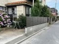 道路側の目隠しフェンス