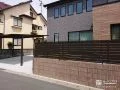 道路側の目線に配慮した主庭