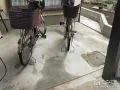 自転車を停められるテラスまわり