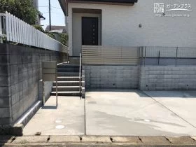 玄関からの転落事故を防ぐ階段[施工後]
