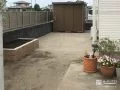 人工芝用の下地として整地したお庭