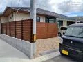西側の敷地境界もフェンスを設置