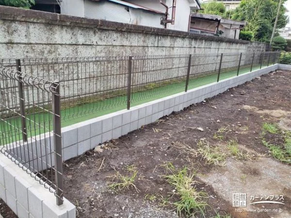 境界を明確にして敷地の安全を守るブロック塀とフェンス設置工事