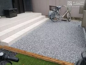 自転車を停めやすいアプローチ空間[施工後]