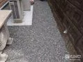 雑草対策をした犬走り