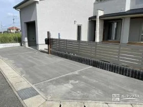 道路からスムーズに入れる駐車スペース[施工後]