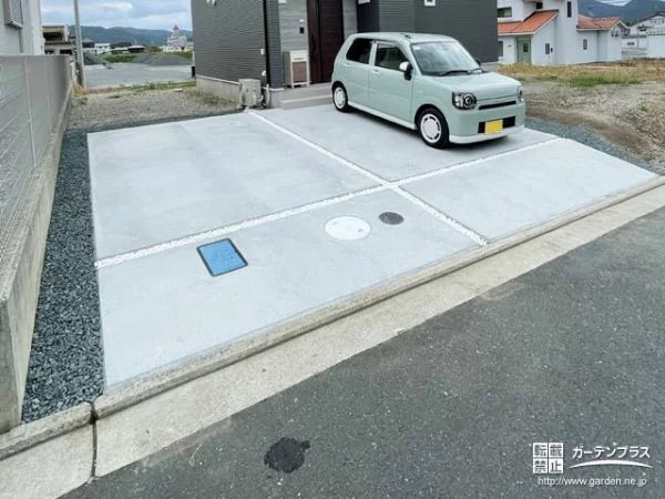 新しいお住まいの雰囲気に合う駐車スペース工事