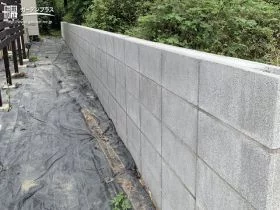 安全性を高めた境界ブロック塀設置工事
