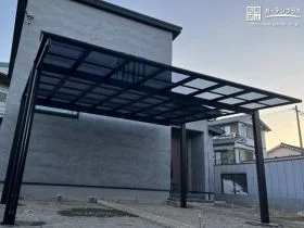 新しいお住まいに調和したカーポート設置工事