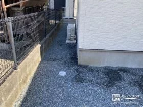 防犯対策にも効果的な犬走りの舗装[施工後]