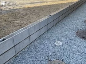 フェンスの基礎としても使えるブロック塀新設工事