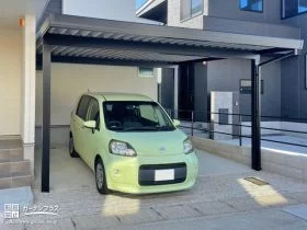 お住まいの形にぴったりとフィットする耐風性の高いカーポート設置工事