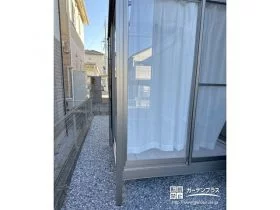 風が強い日も雨が降る日も快適に洗濯物を干していただけるテラス囲い[施工後]