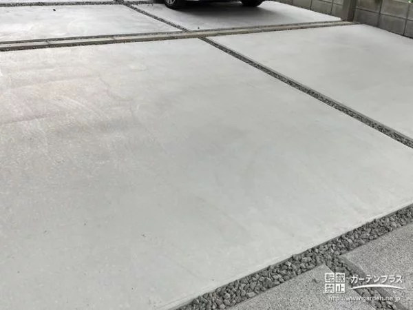 広い駐車スペースを安心して利用できるコンクリート打設工事