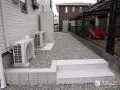 土留め兼コンクリートステップ