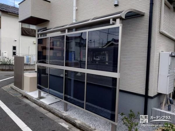 No.21679 大切な自転車やバイクを雨風から守る駐輪スペース工事[施工後]