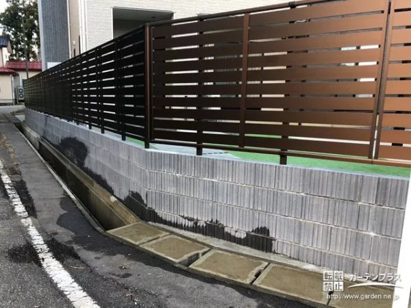 道路沿いのお庭の防犯対策に役立つ目隠しフェンス