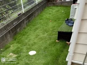 爽やかな自然の香りを楽しめる天然芝[施工後]