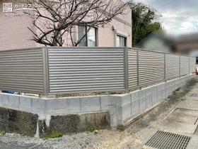 お住まいの敷地を明示化する目隠しフェンス[施工後]