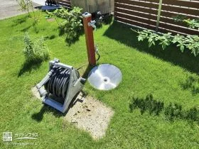 お庭のお手入れ時に便利な立水栓[施工後]