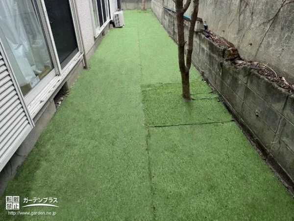 No.22095 わんちゃんとお庭で思いっきり遊べる人工芝敷設工事